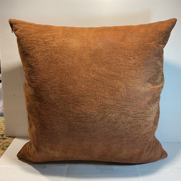 Newport Rust & Brown Couch Pillow - Made in the USA - Picture 1 of 4